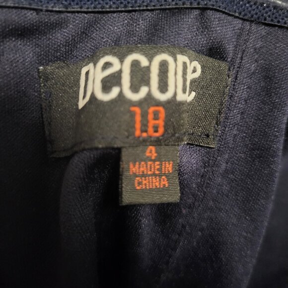 Navy Vintage Strapless Prom Dress Size 4 - Picture 4 of 6